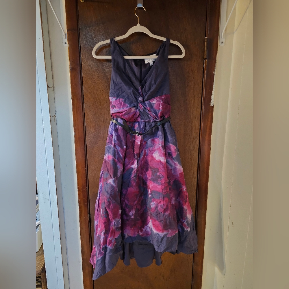 Target Dark Purple Hi-Low midi Dress Size 4